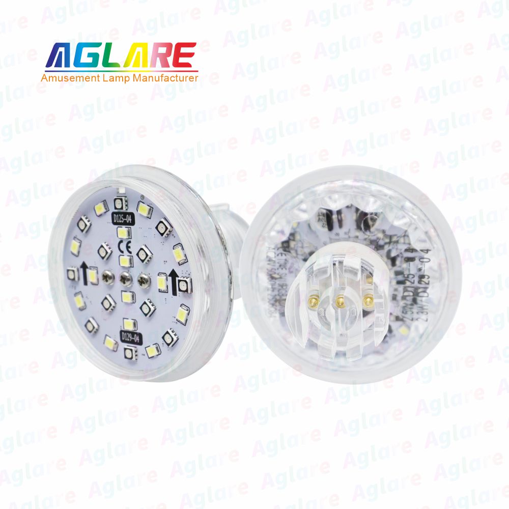 D125 + D129 自动法式 60 mm  RGB+W LED 像素 装璜灯，带 3 芯接口，合用于娱乐照明
